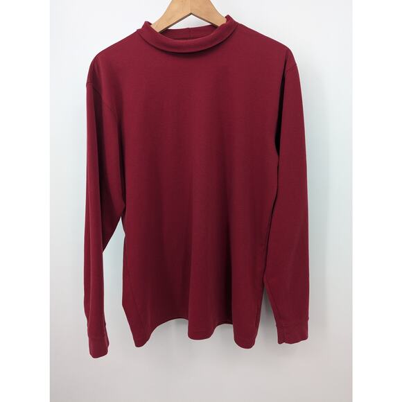 Vintage EUC L.L. Bean Red Turtleneck Men's Sweater Size Medium M - Picture 2 of 5